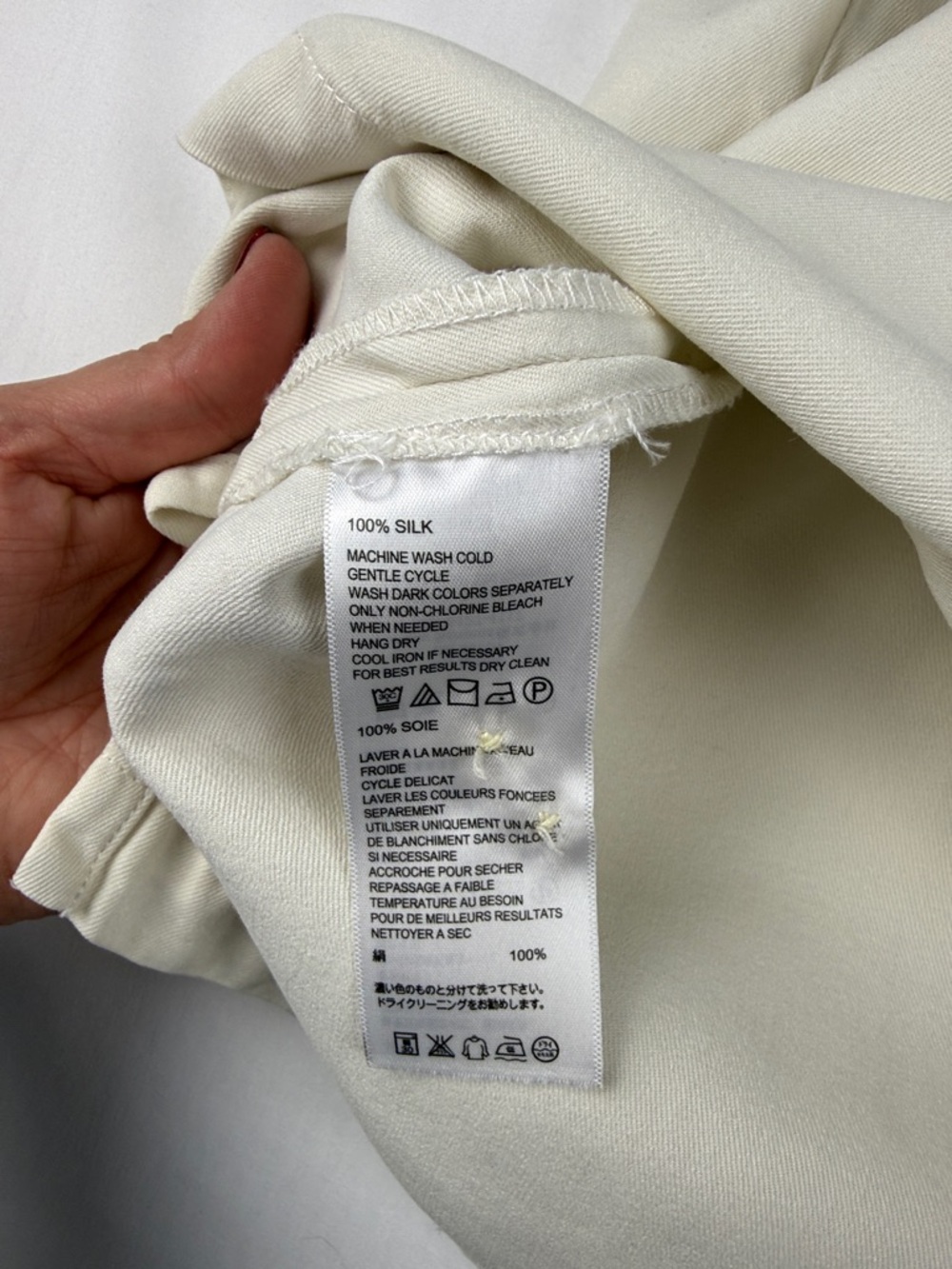 Tommy Bahama 100% Silk White Short Sleeve Button Down Shirt Men’s Size L - Picture 6 of 7